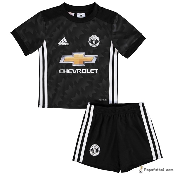 Camiseta Manchester United Replica Segunda Ropa Niños 2017/18 Negro